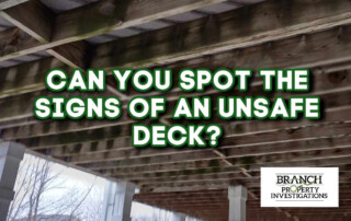 Signs of Unsafe Deck