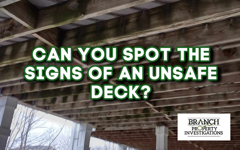 Signs of Unsafe Deck