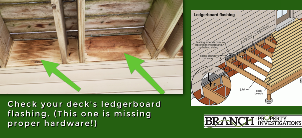 deck ledger flashing