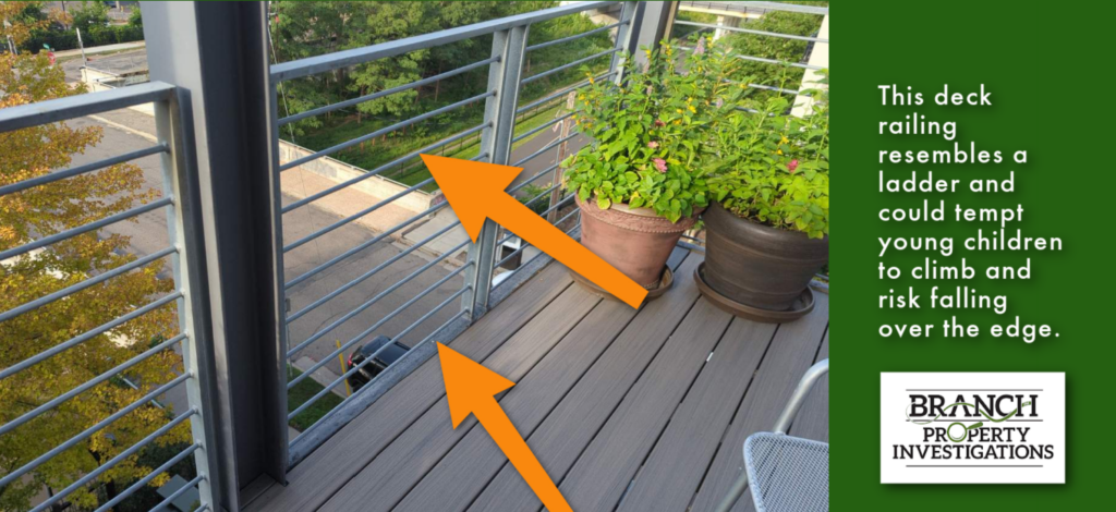condo deck fall hazard